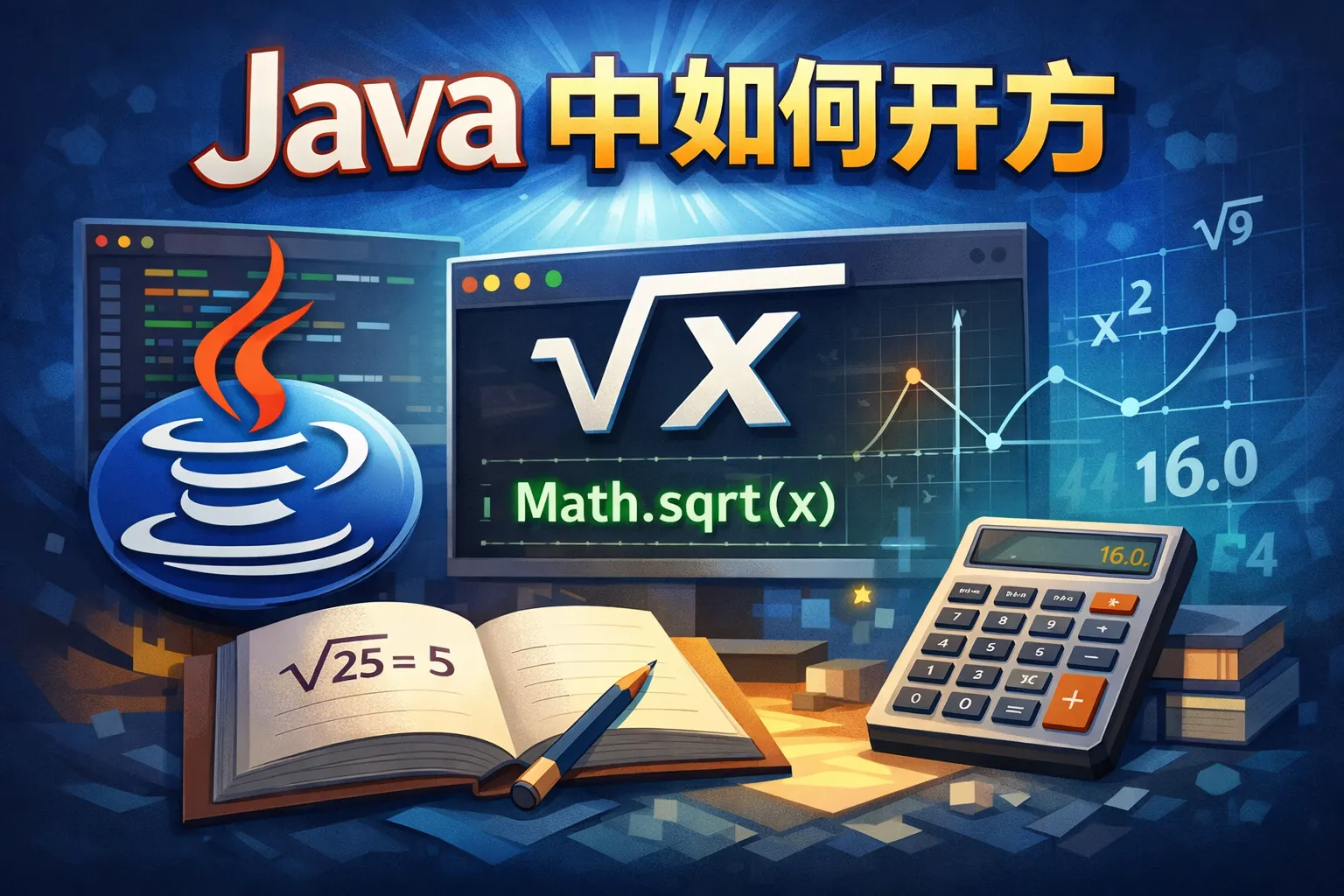 java 中如何开方