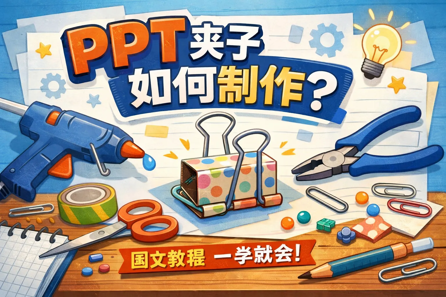 ppt夹子如何制作