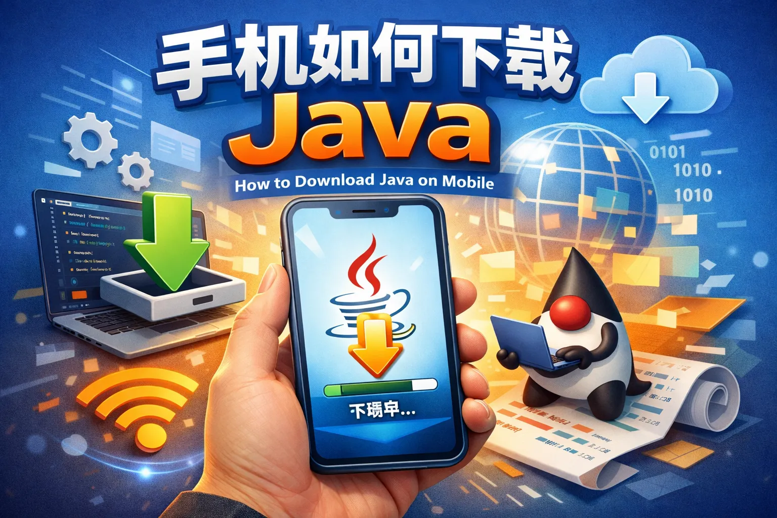 手机如何下载java