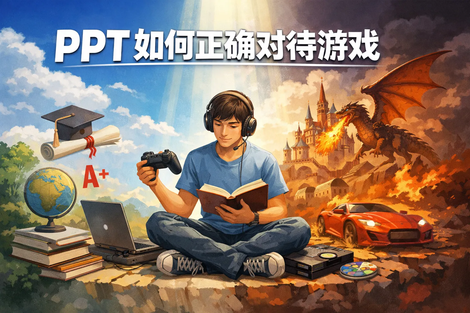 ppt如何正确对待游戏