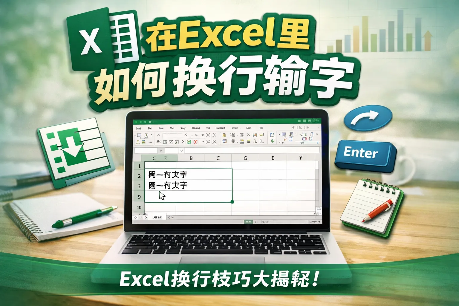 在excel里如何换行输字
