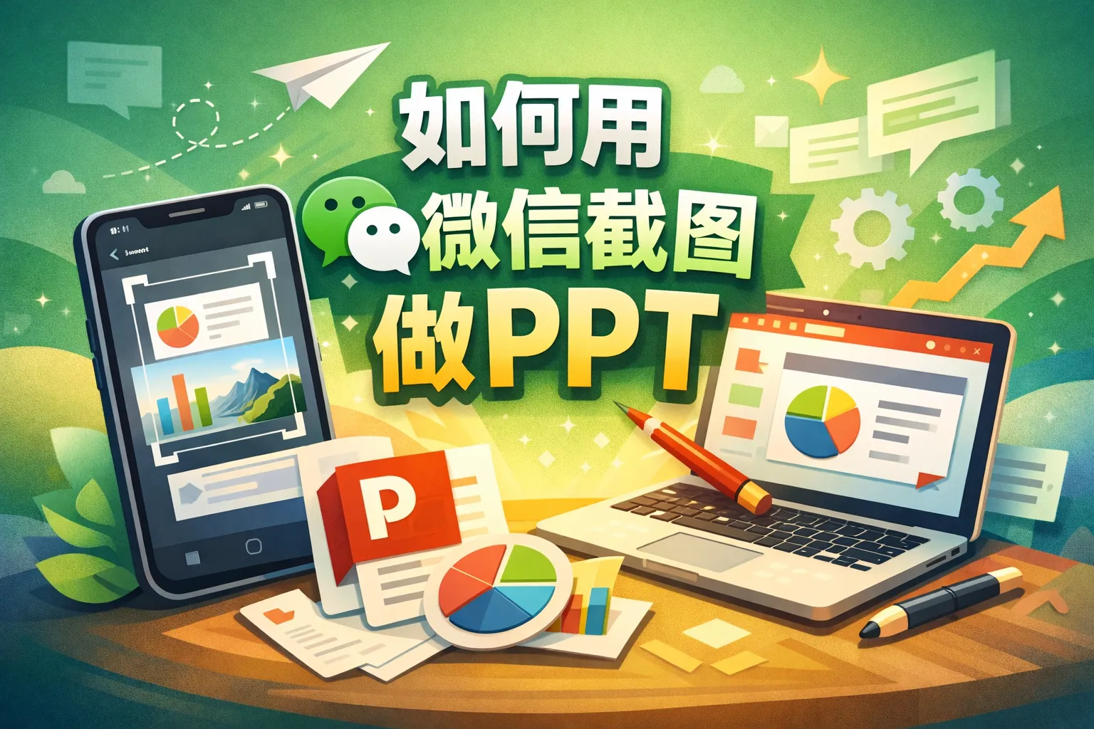 如何用微信截图做PPT