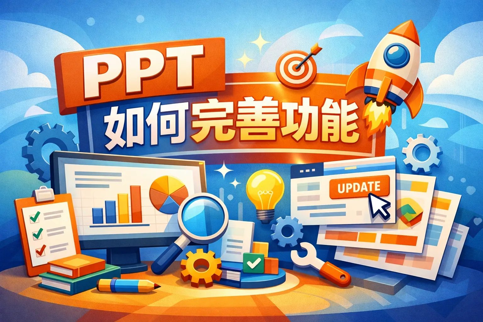 ppt如何完善功能