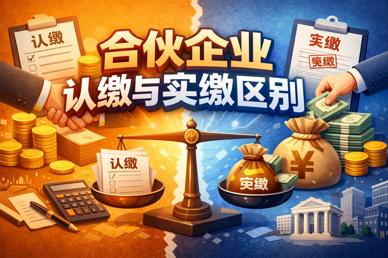 合伙企业认缴与实缴区别