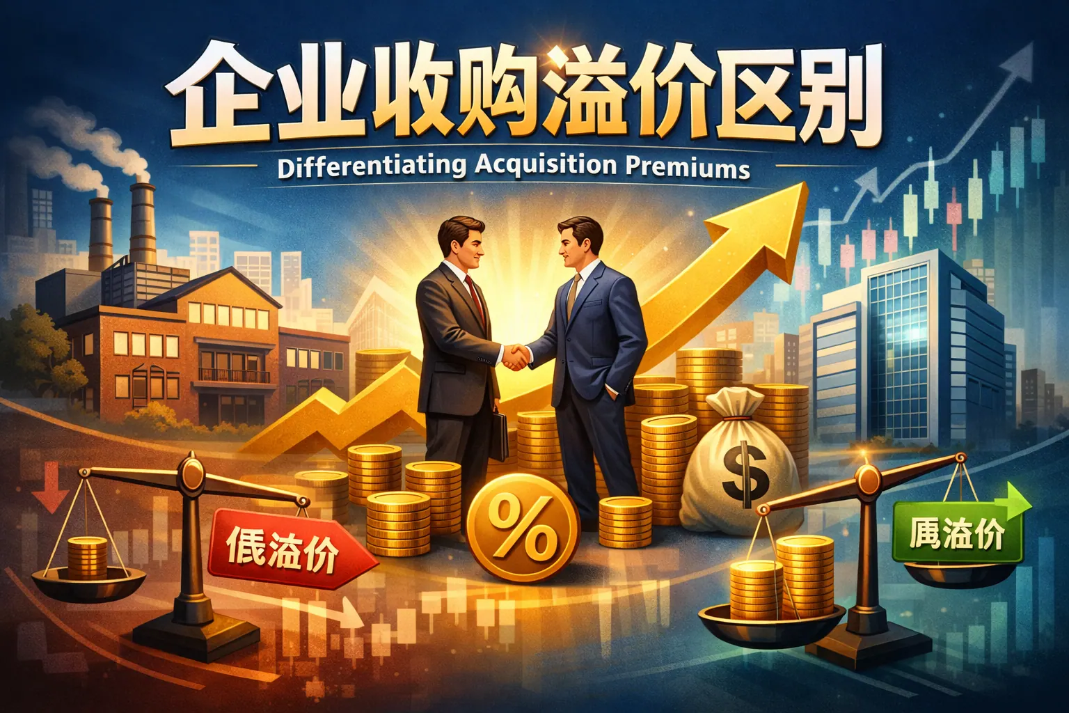 企业收购溢价区别