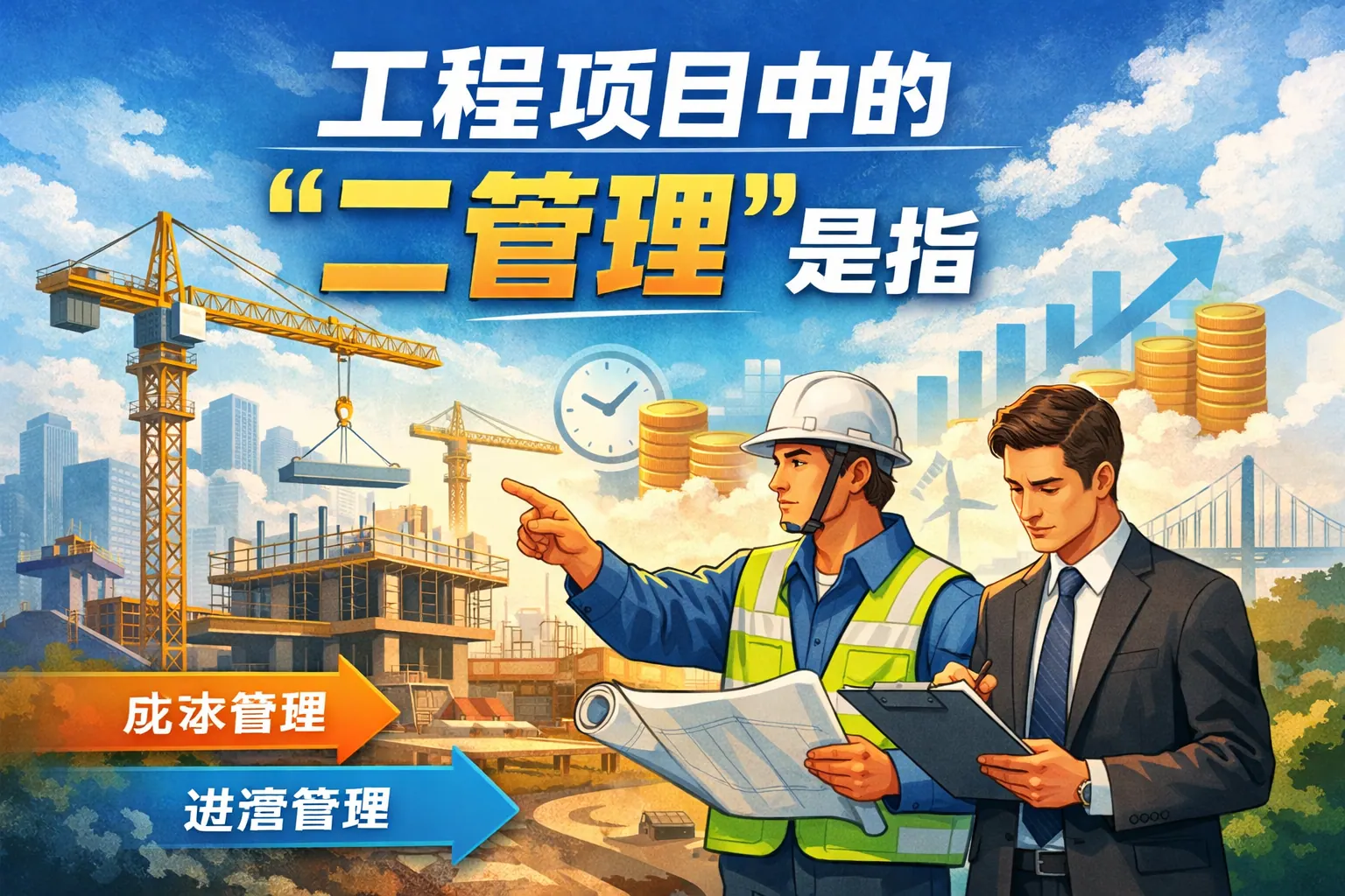 工程项目中的二管理是指