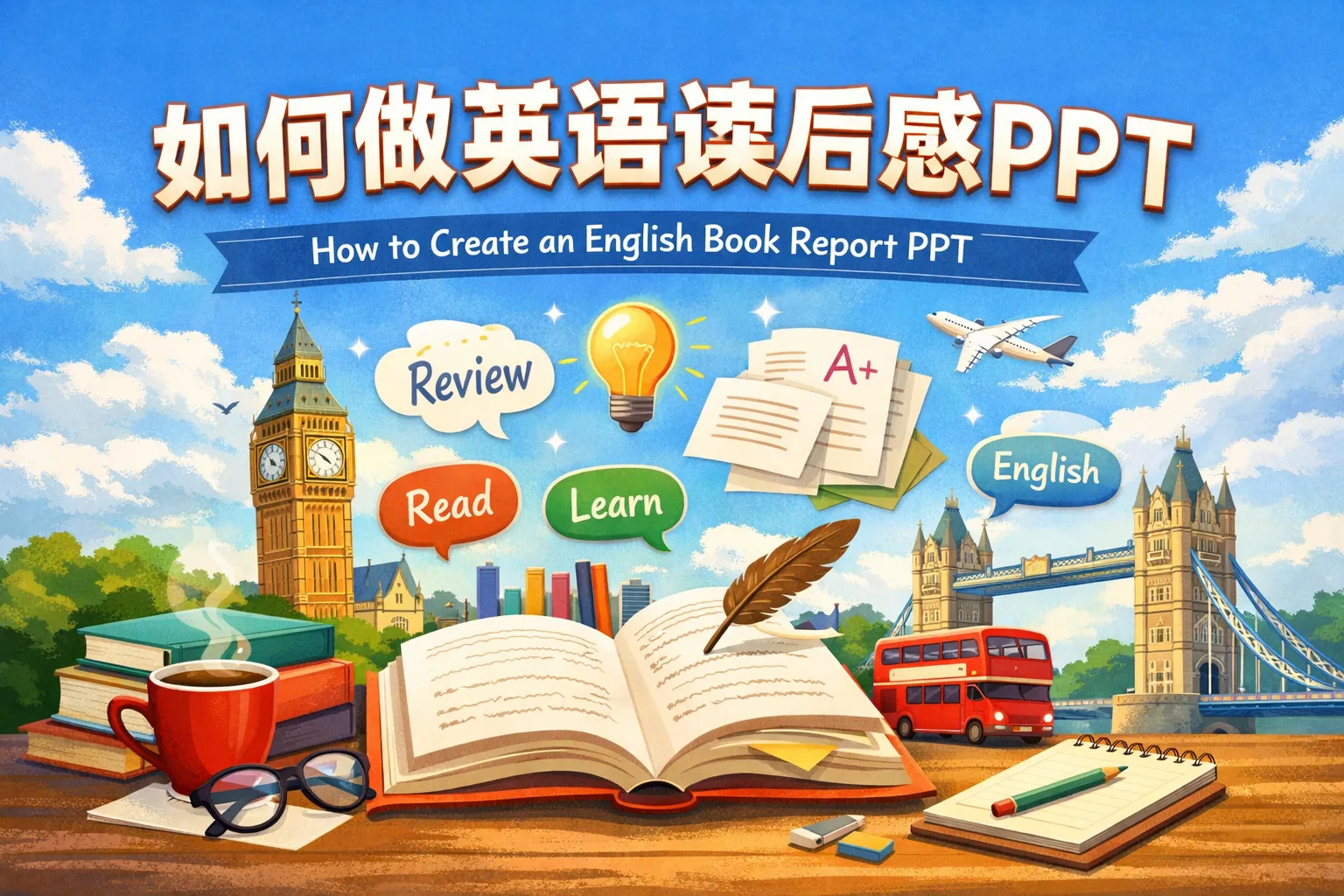 如何做英语读后感ppt