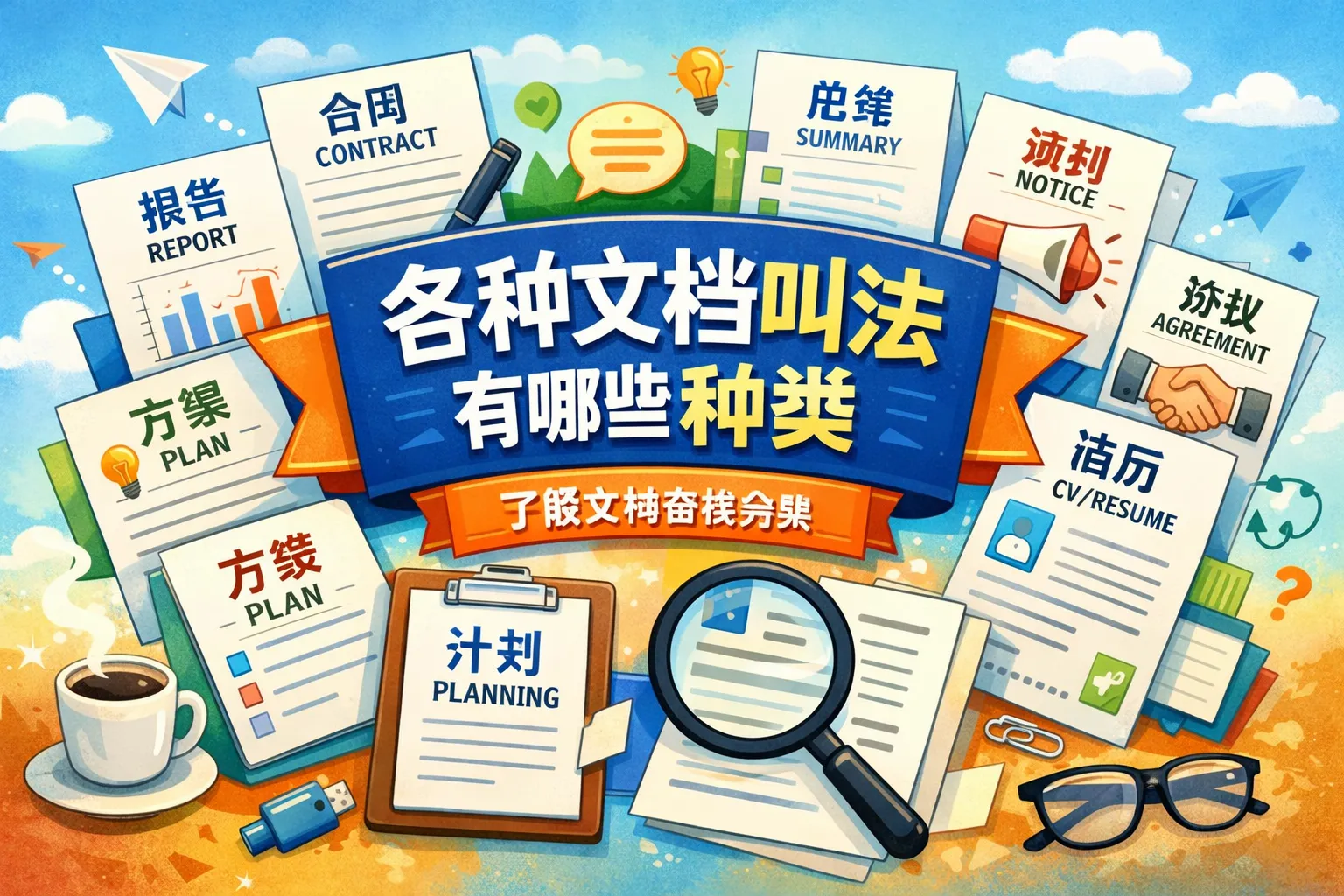 各种文档叫法有哪些种类