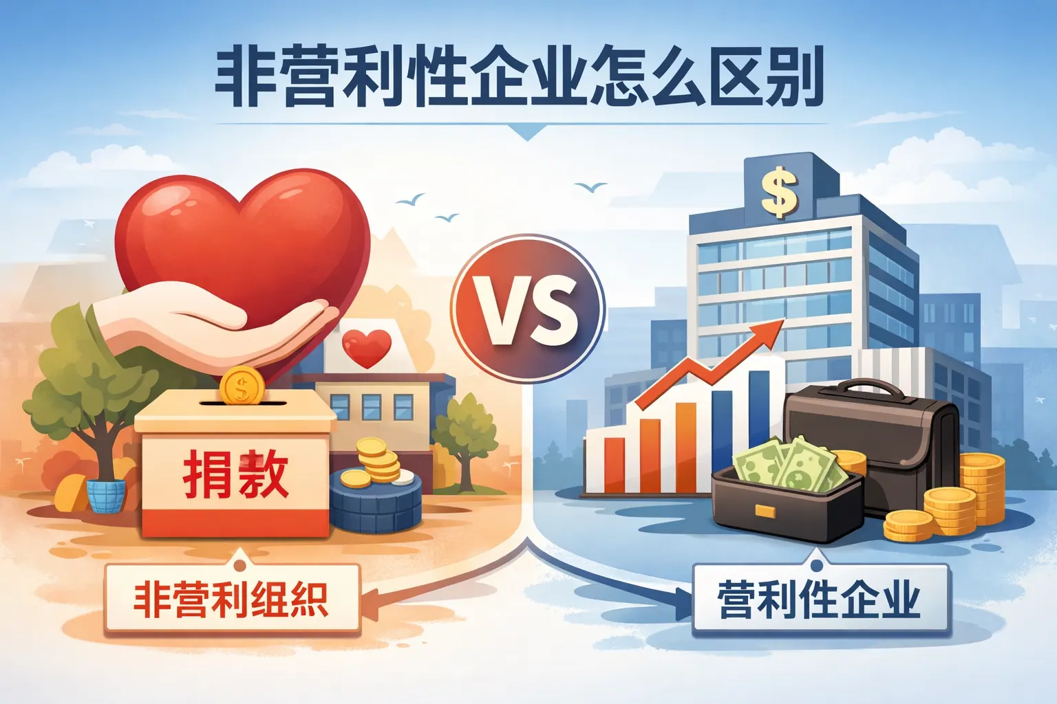 非营利性企业怎么区别
