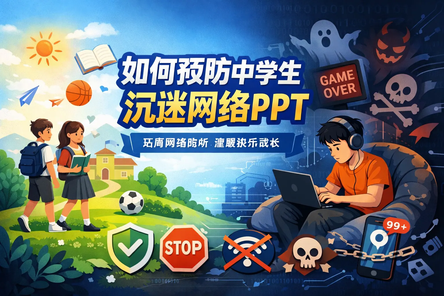 如何预防中学生沉迷网络ppt