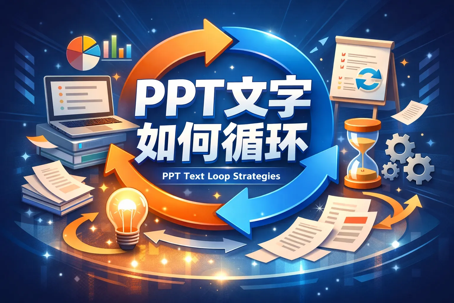 ppt文字如何循环