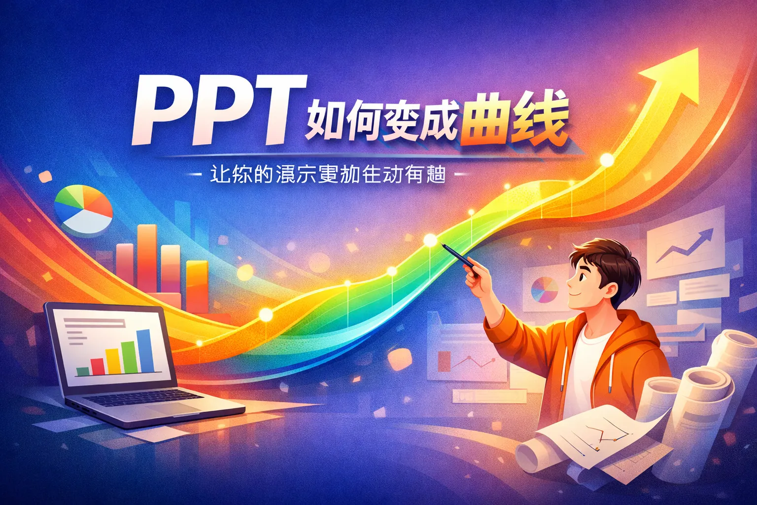 ppt如何变成曲线