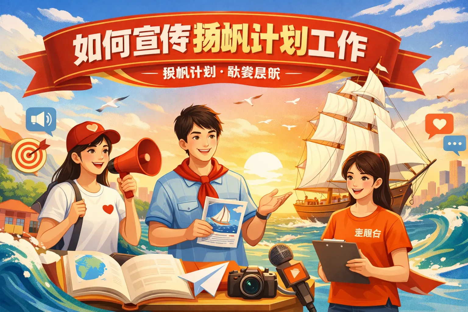 如何宣传扬帆计划工作