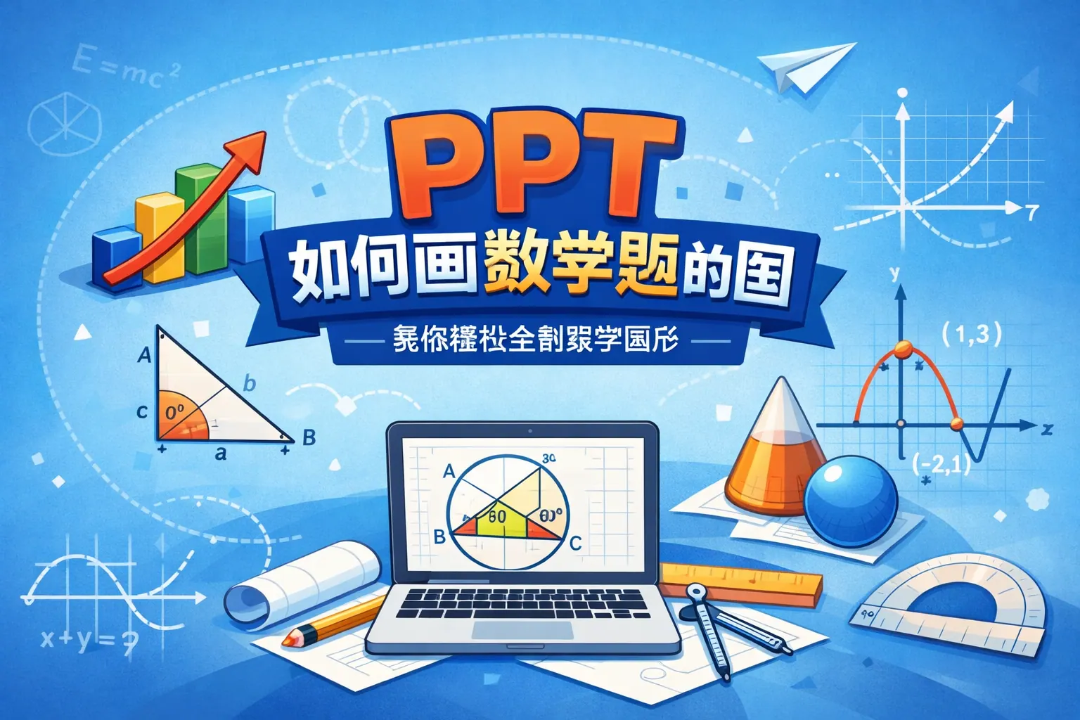 ppt如何画数学题的图