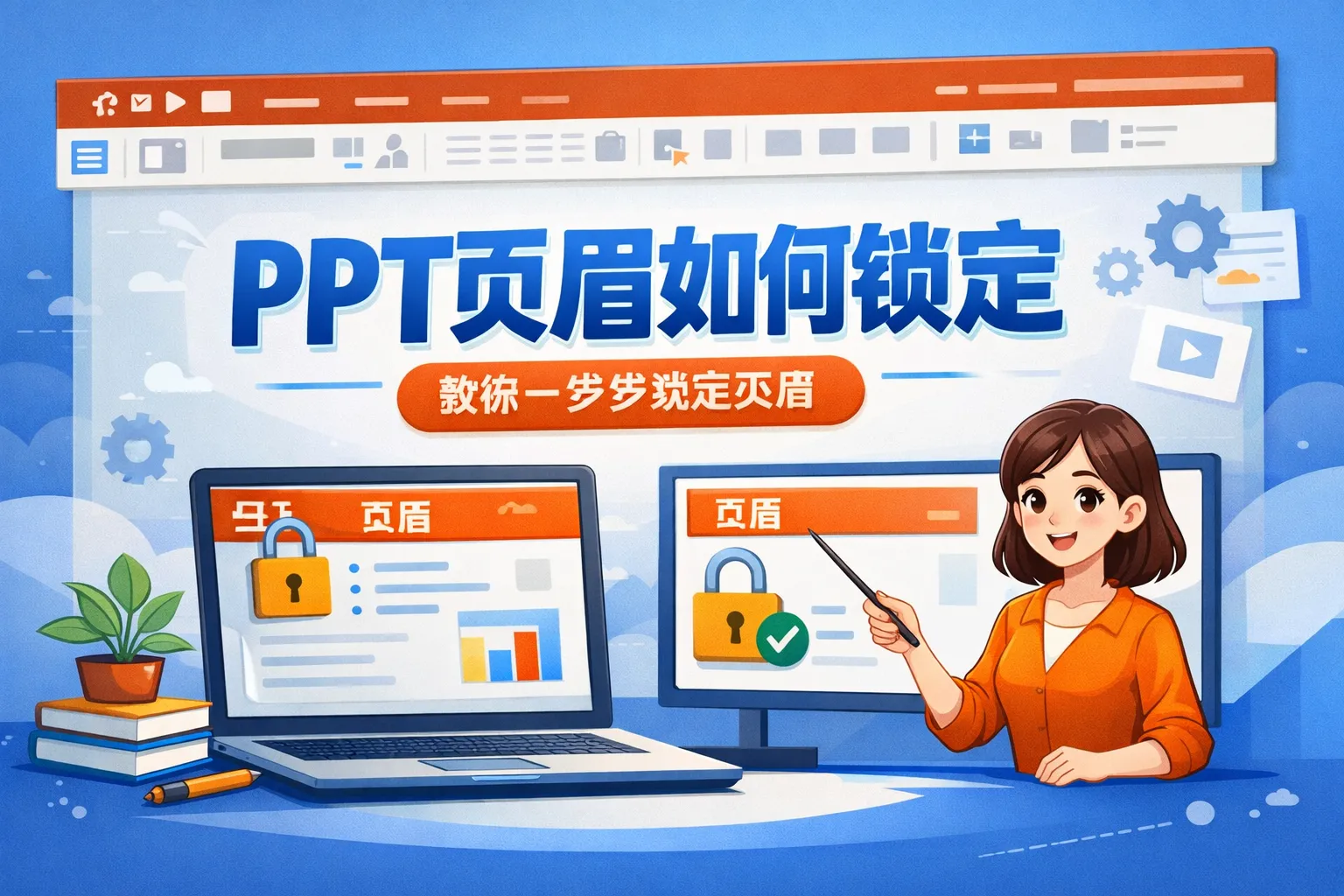 ppt页眉如何锁定