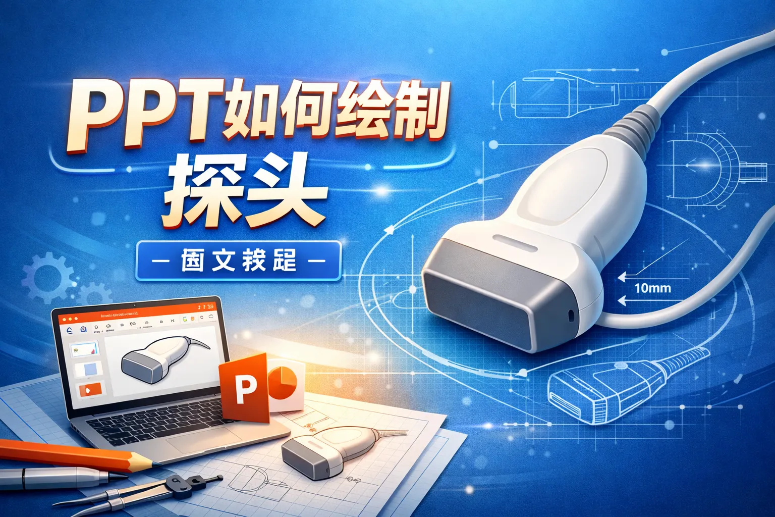 ppt如何绘制探头