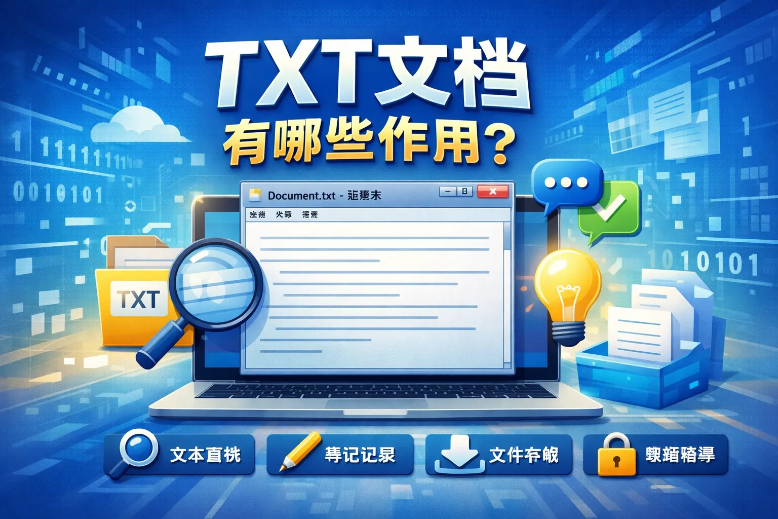 txt文档有哪些作用