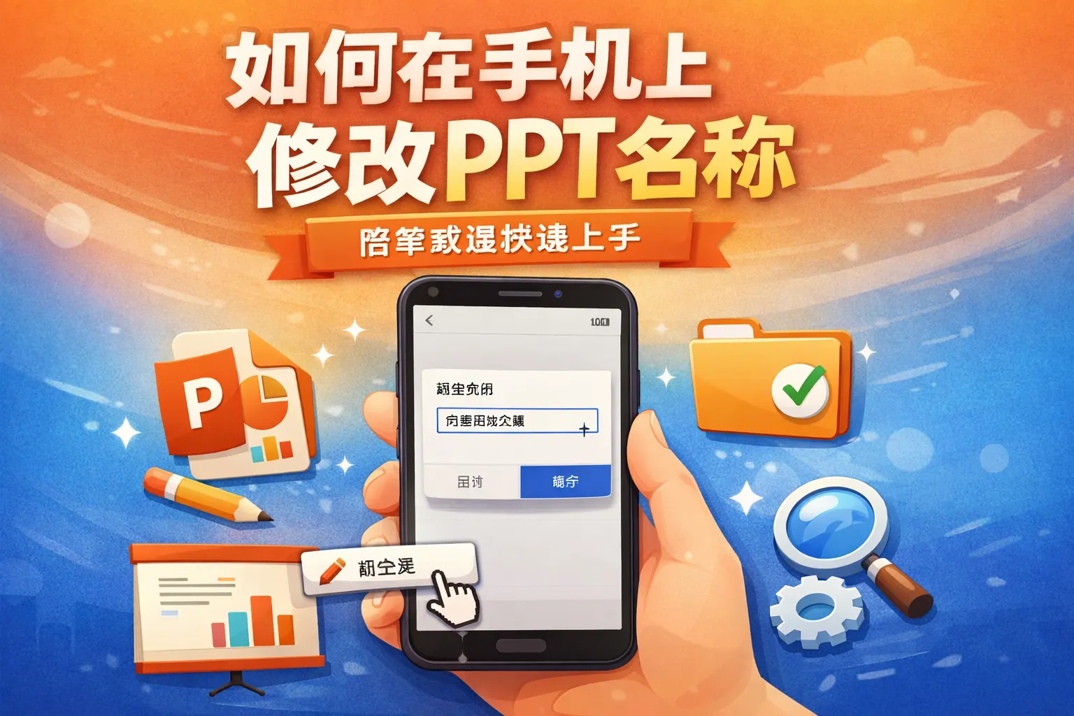 如何在手机上修改ppt名称