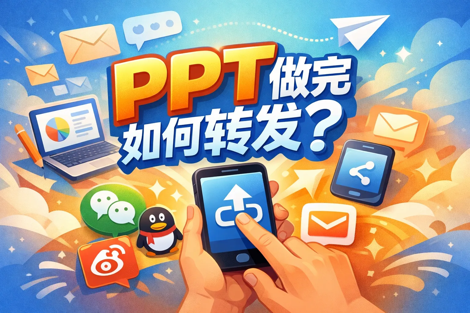 ppt做完如何转发