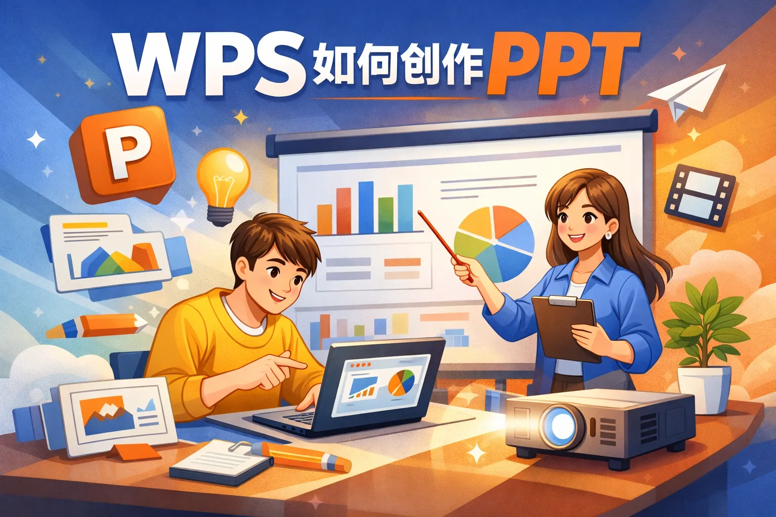 wps如何创作ppt