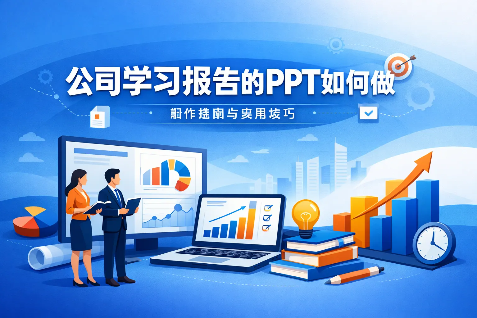 公司学习报告的ppt如何做
