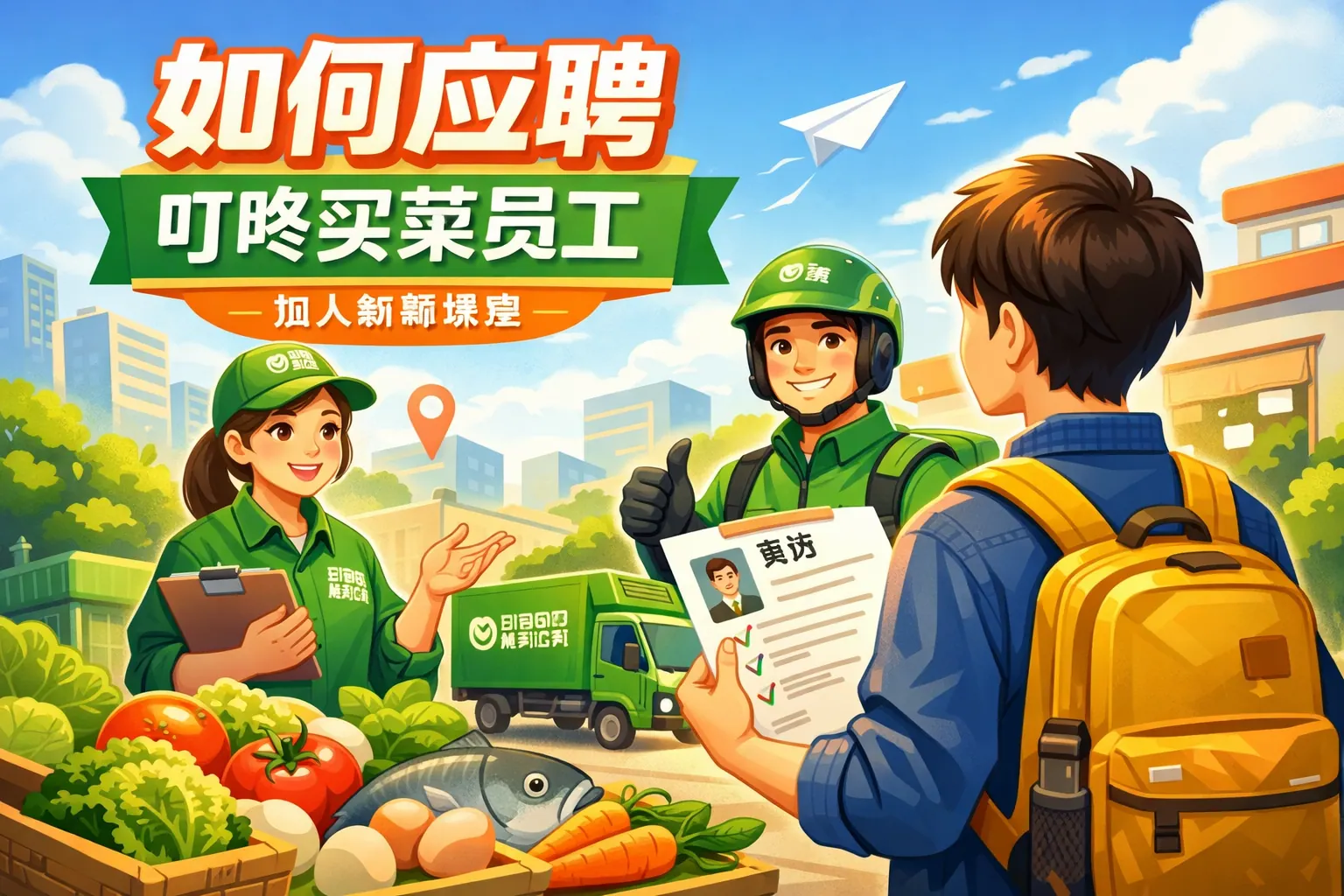 如何应聘叮咚买菜员工