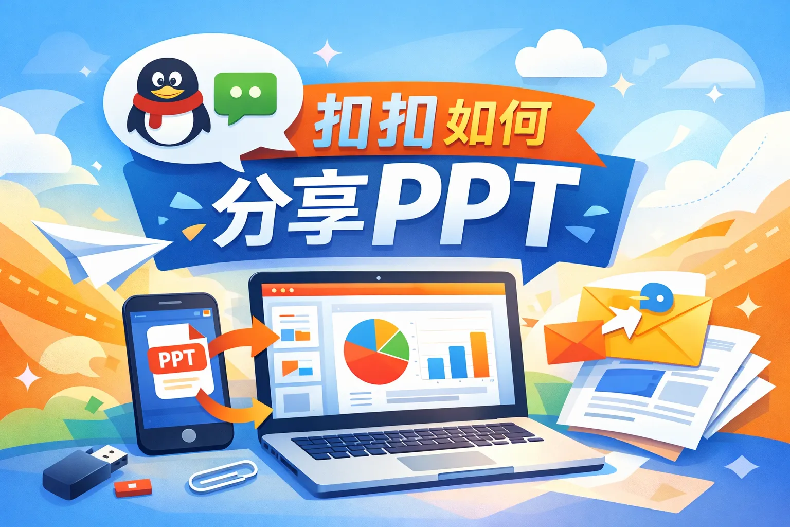 扣扣如何分享ppt