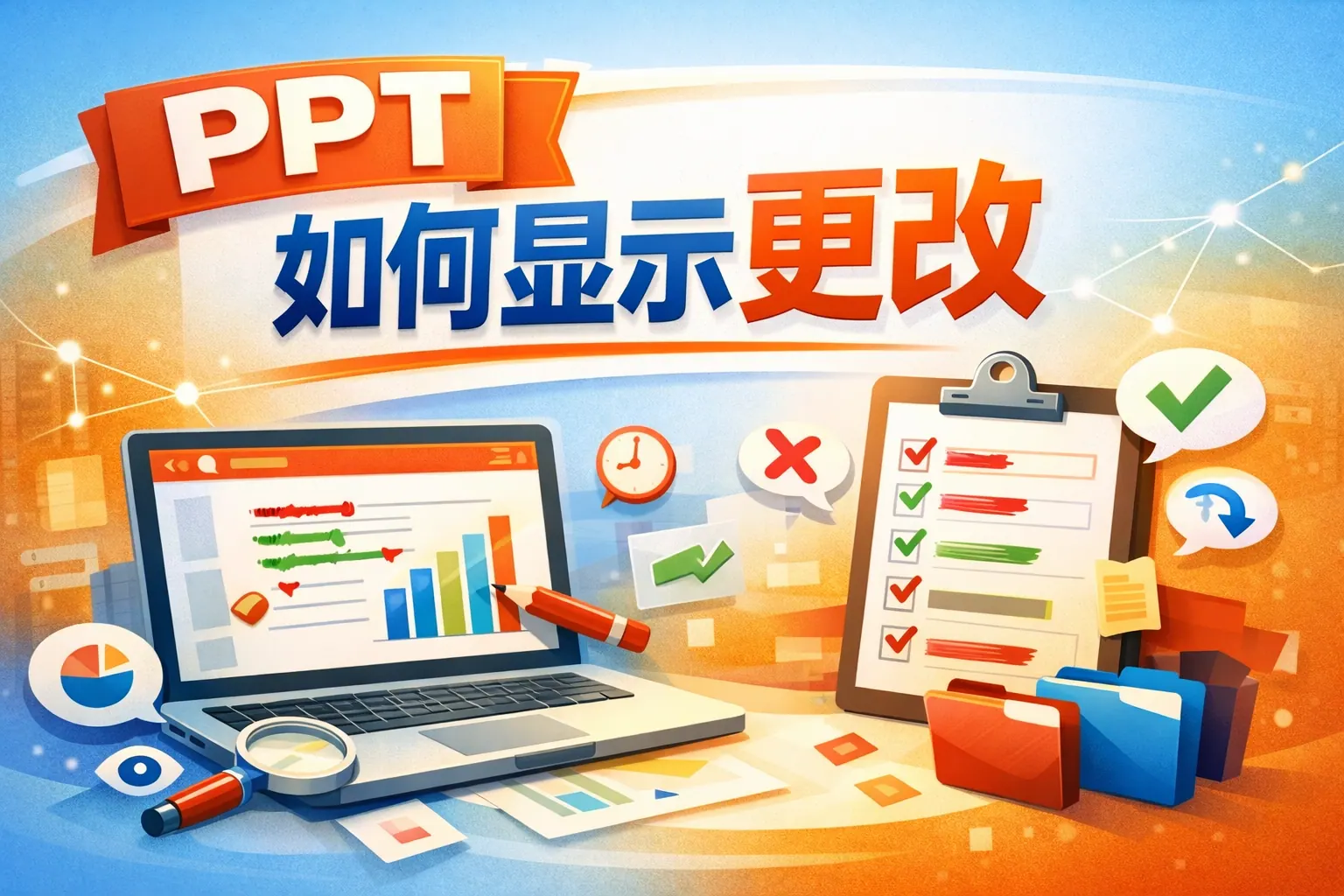ppt如何显示更改