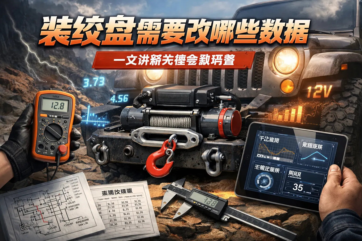 装绞盘需要改哪些数据