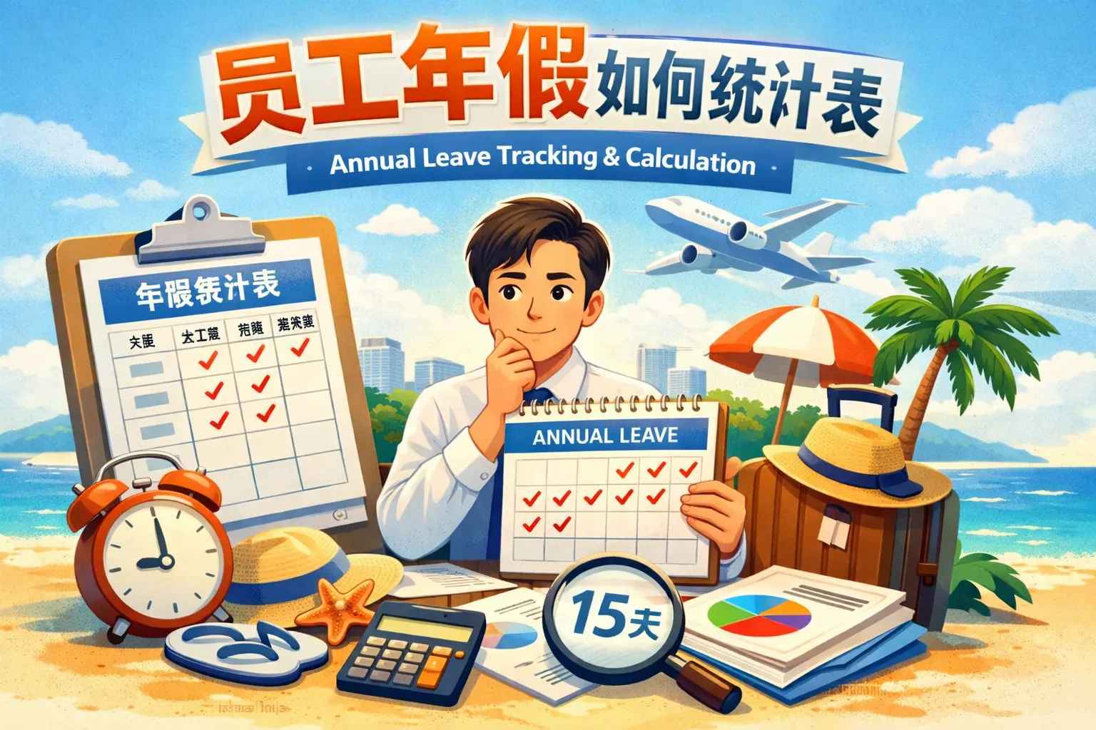 员工年假如何统计表