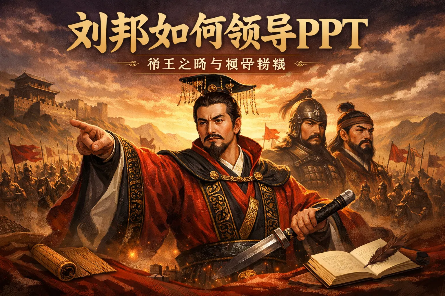 刘邦如何领导PPT