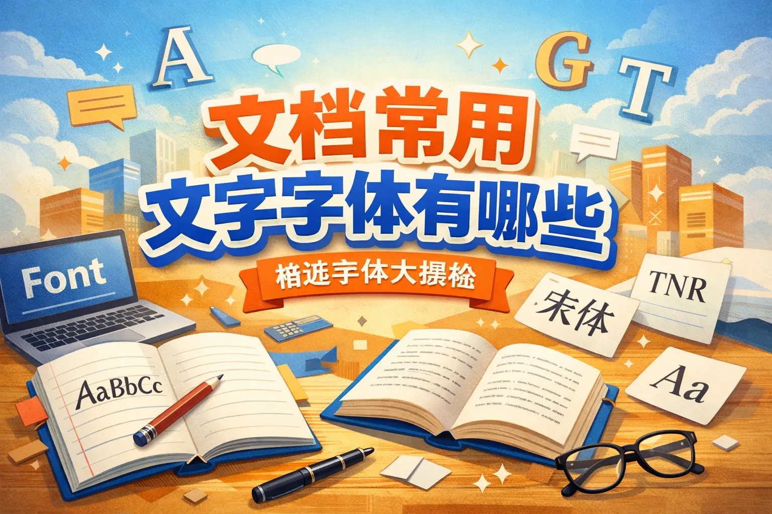 文档常用文字字体有哪些