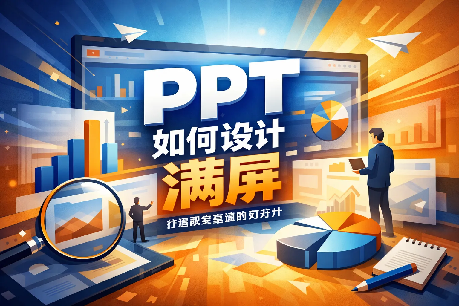PPT如何设计满屏