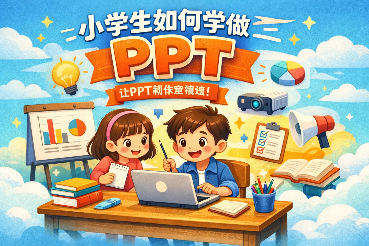 小学生如何学做ppt