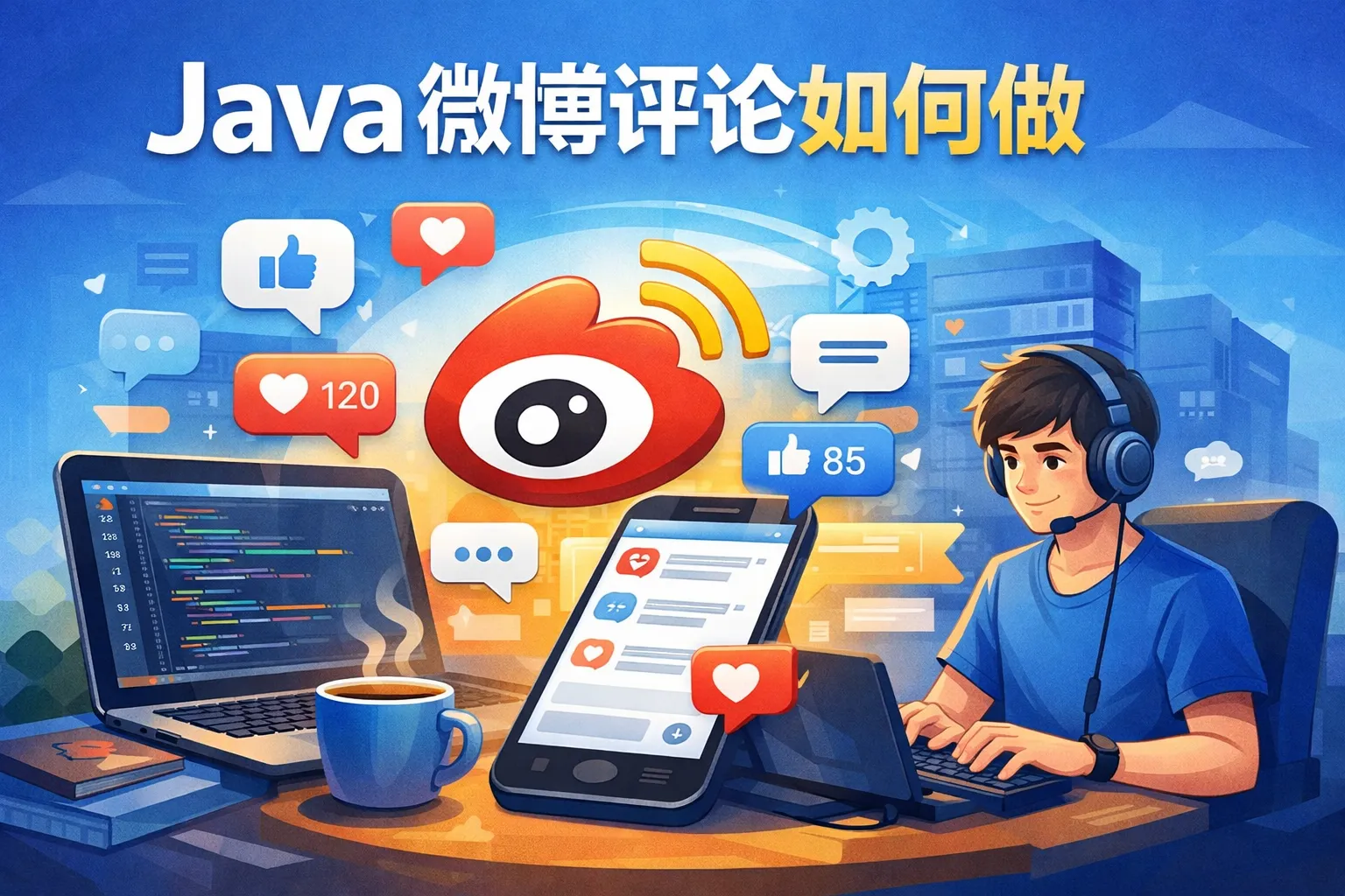 java微博评论如何做