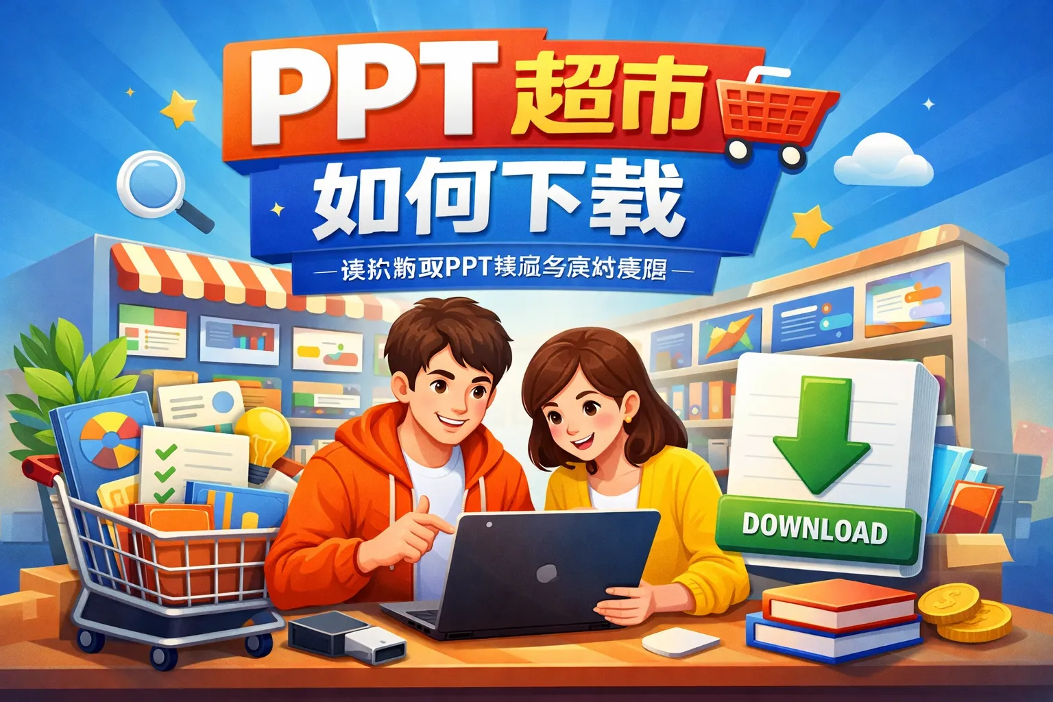 PPT超市如何下载