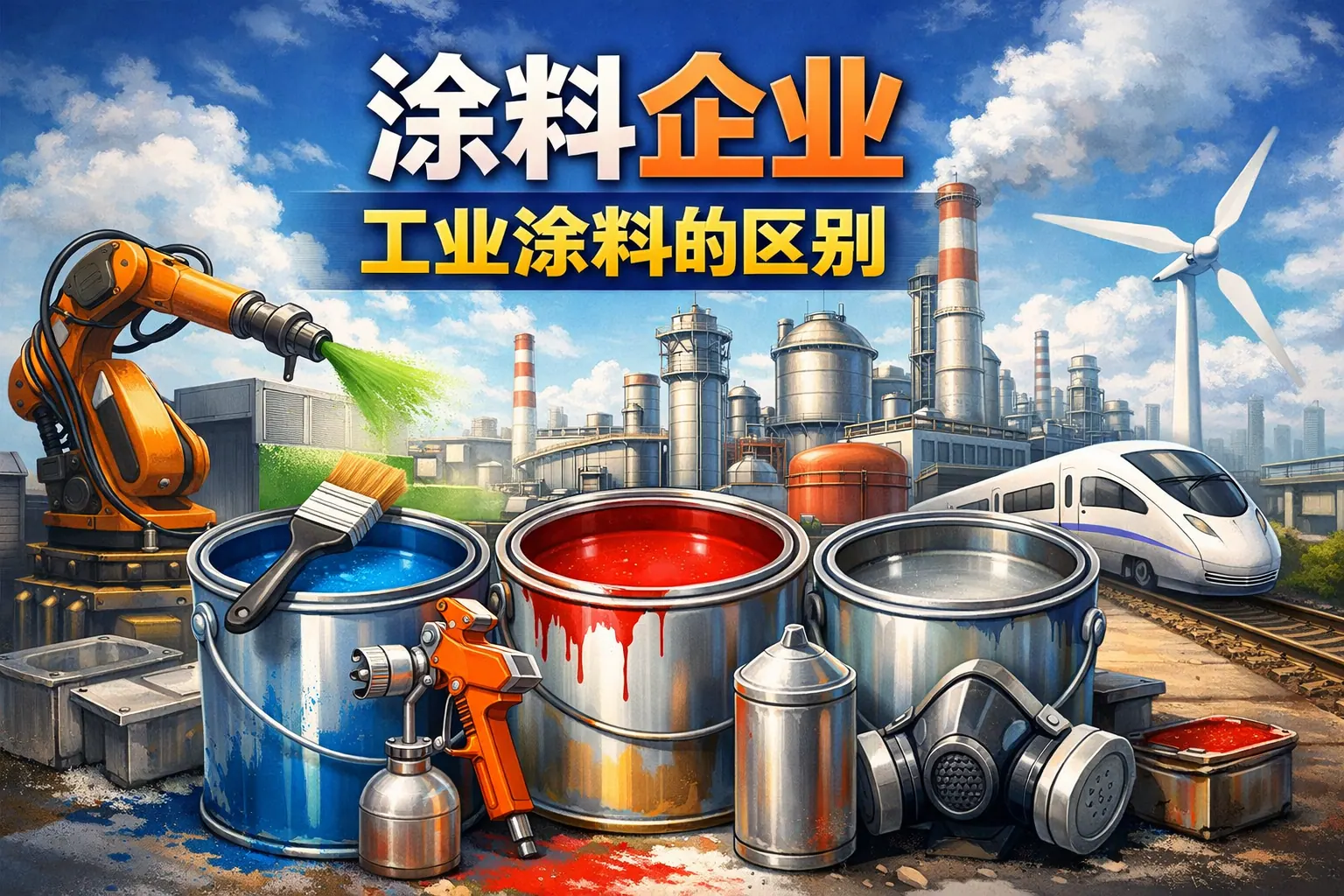 涂料企业工业涂料的区别