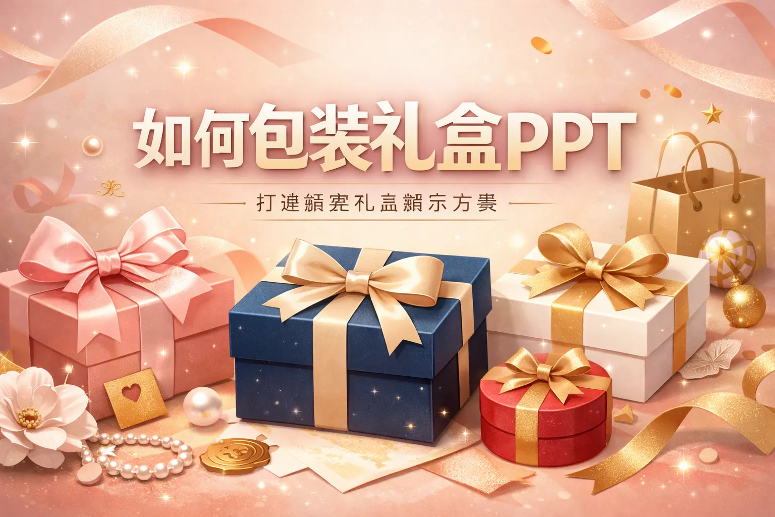 如何包装礼盒ppt