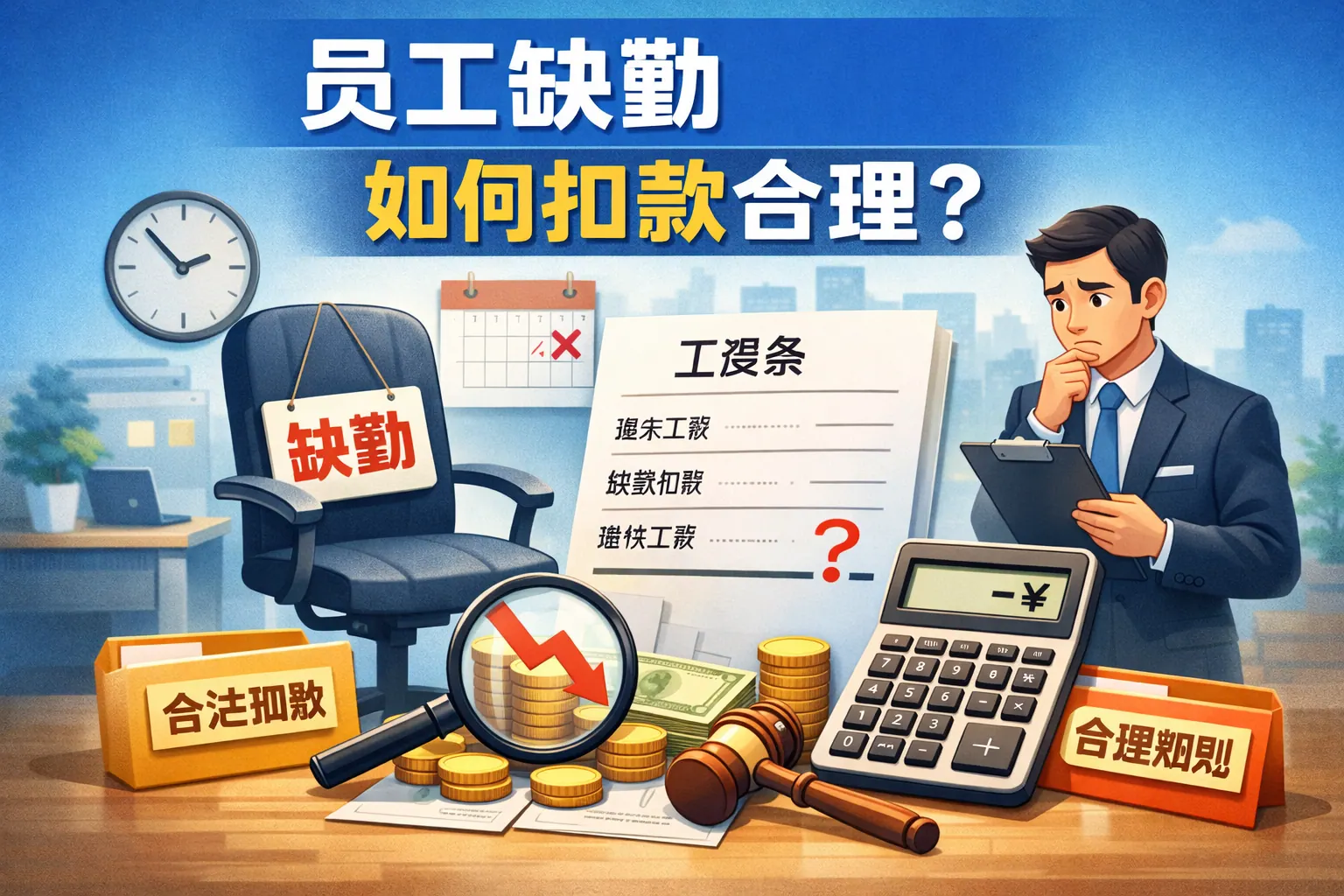 员工缺勤如何扣款合理