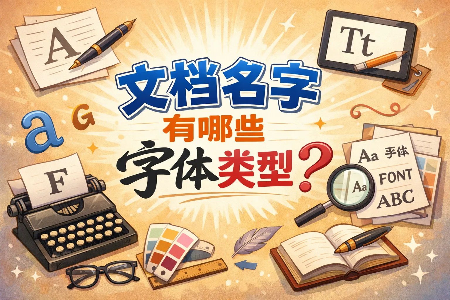 文档名字有哪些字体类型