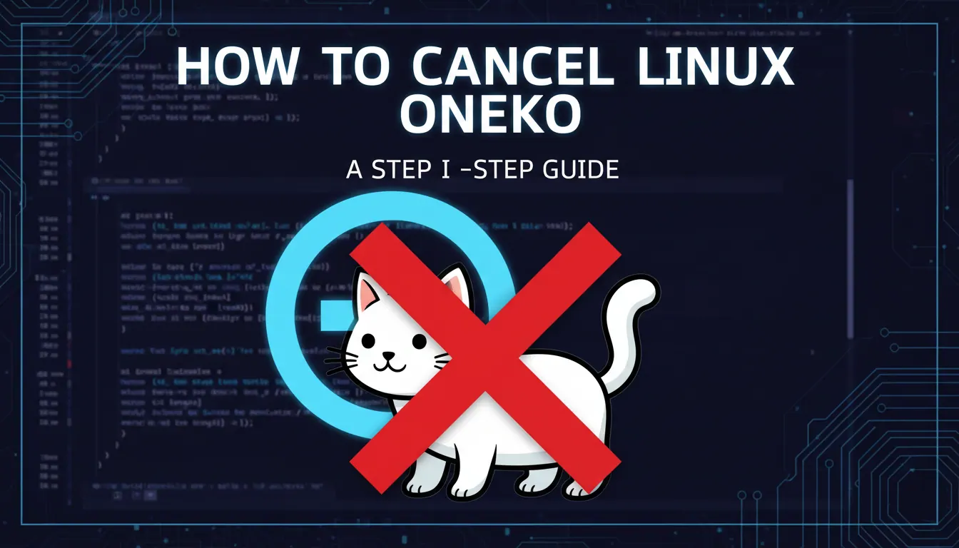 Oneko Linux 如何取消linux的oneko
