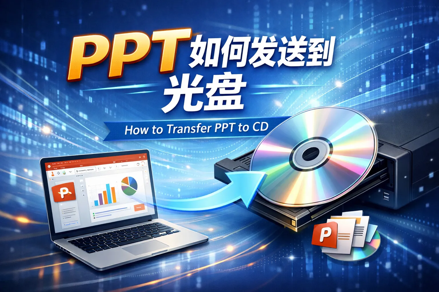 ppt如何发送到光盘