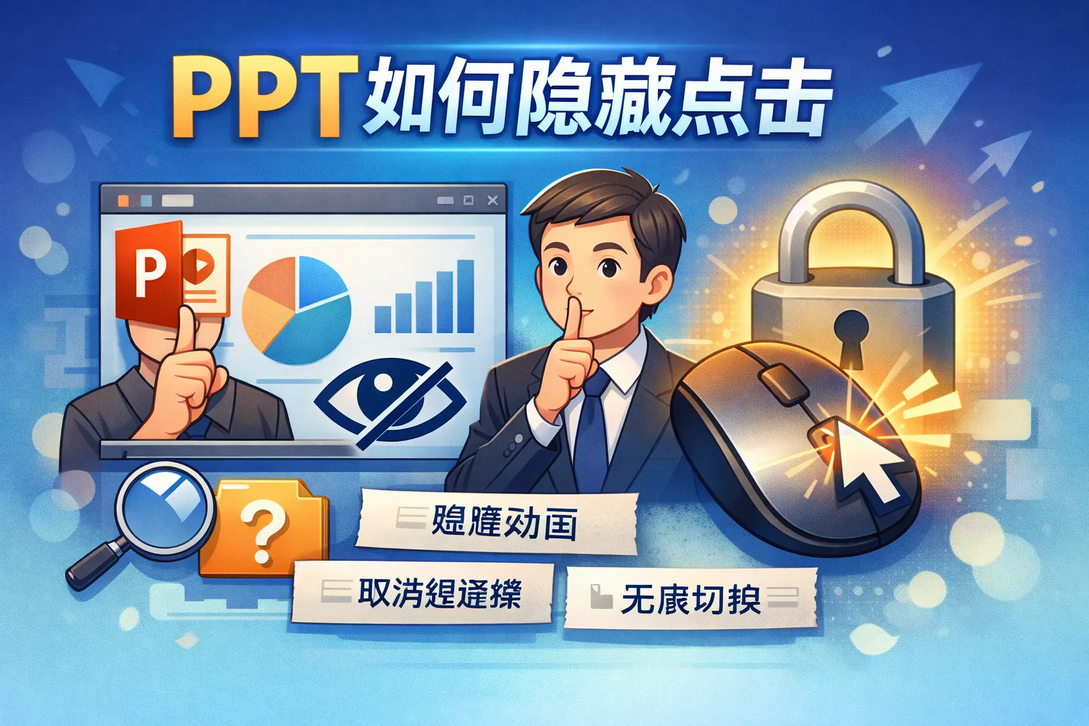 ppt如何隐藏点击