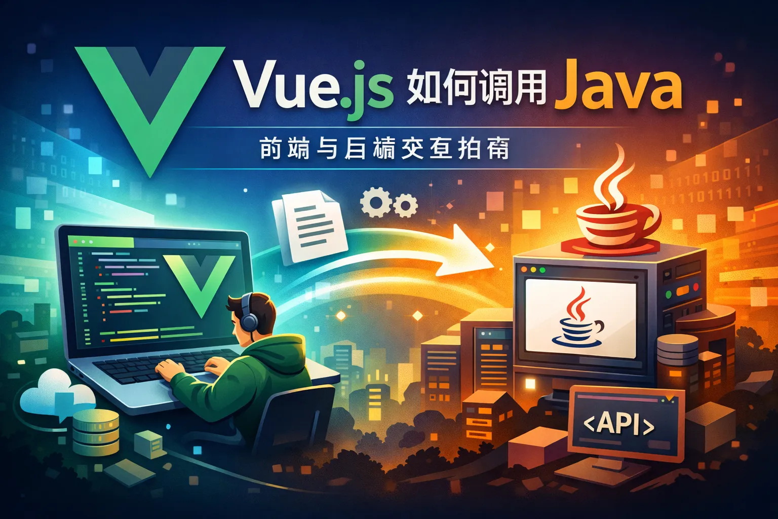 vue.js 如何调用java