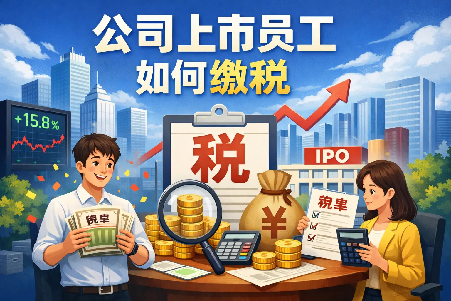 公司上市员工如何缴税