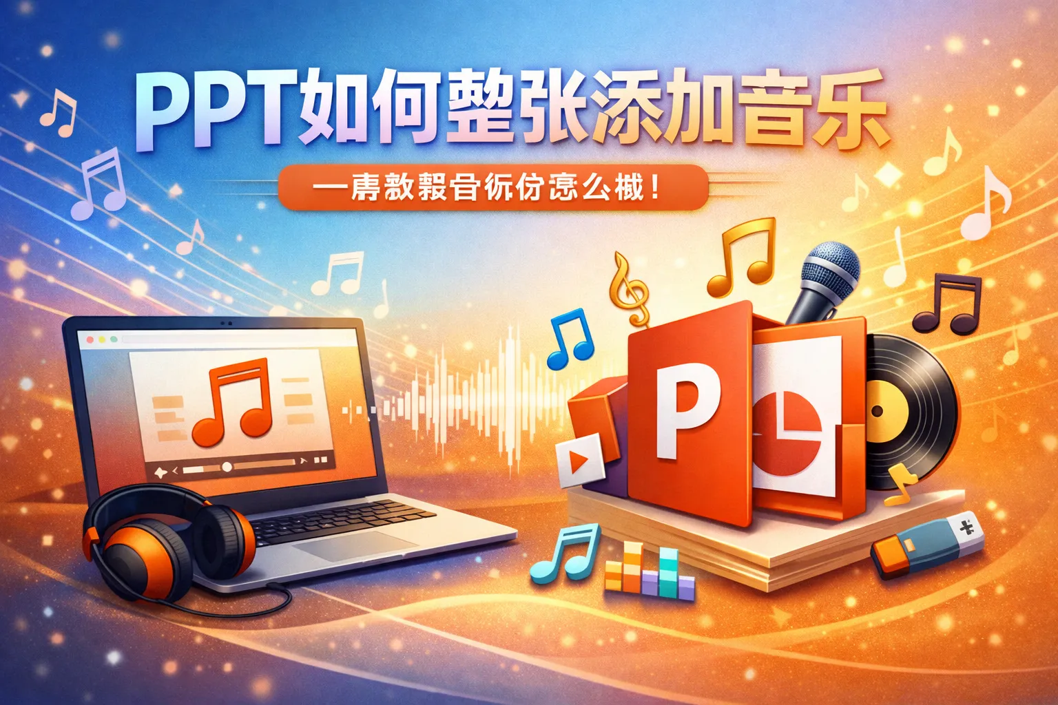 ppt如何整张添加音乐