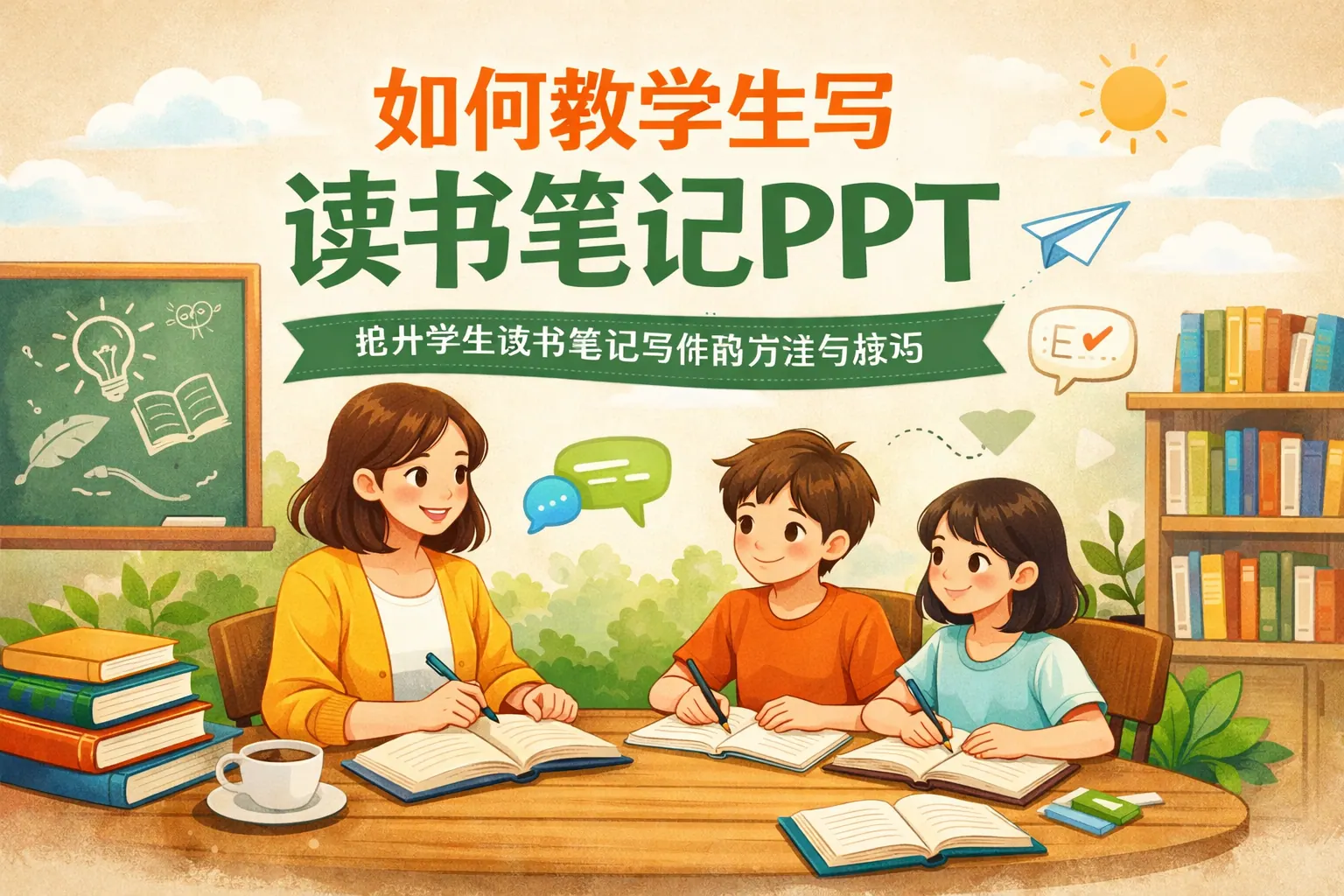 如何教学生写读书笔记ppt