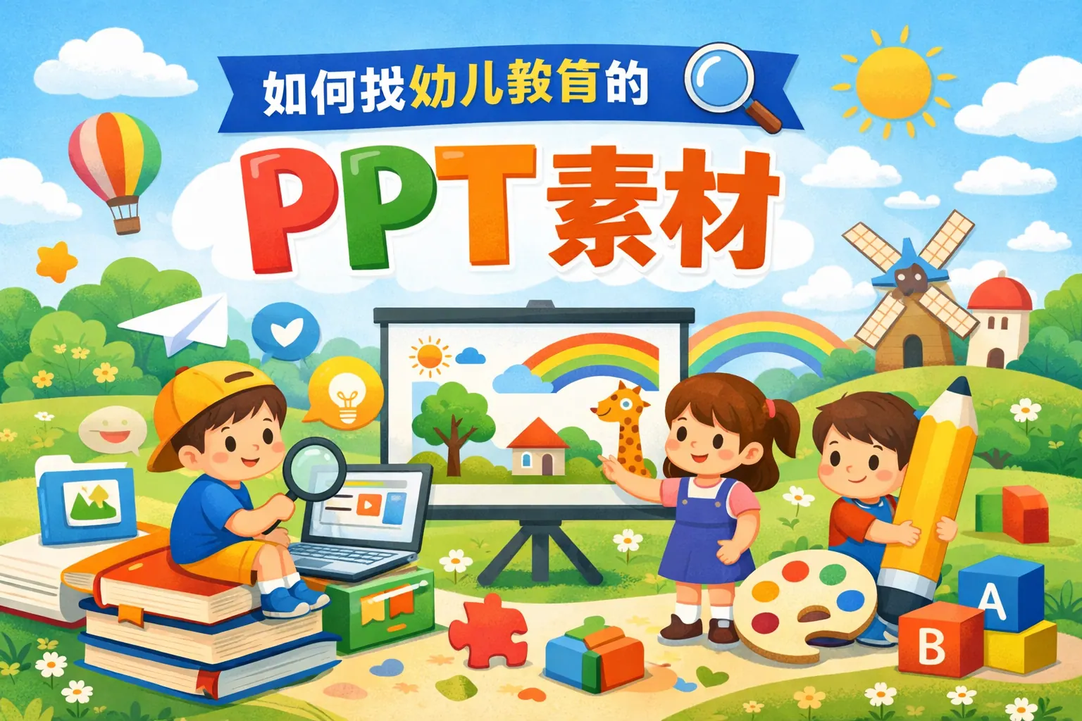 如何找幼儿教育的ppt素材