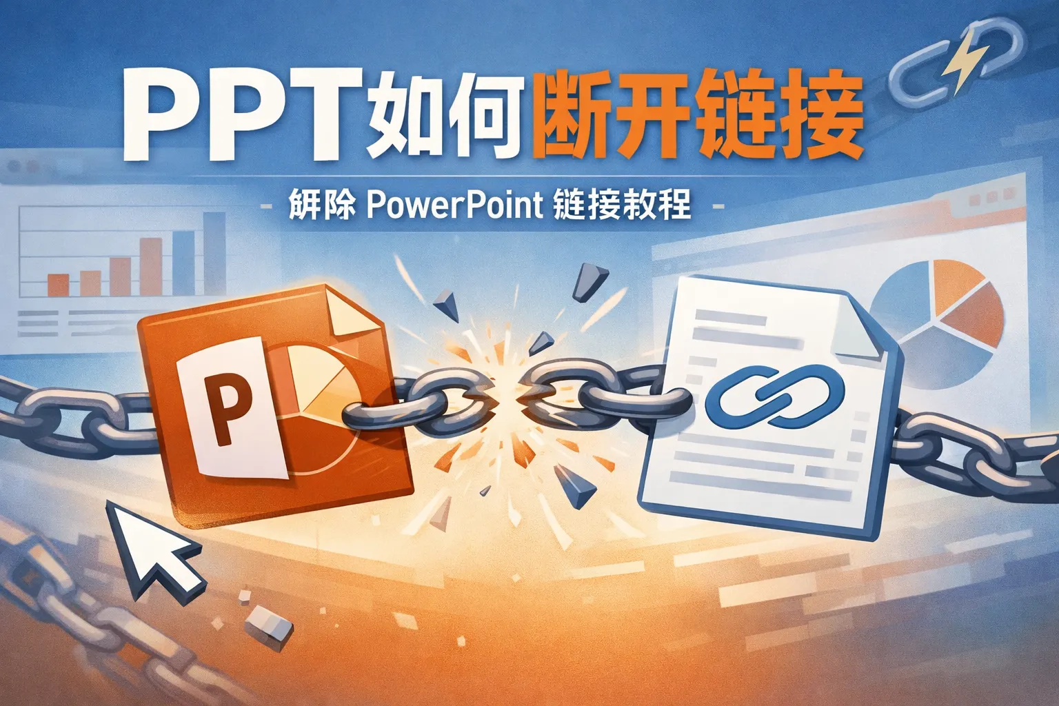 ppt如何断开链接