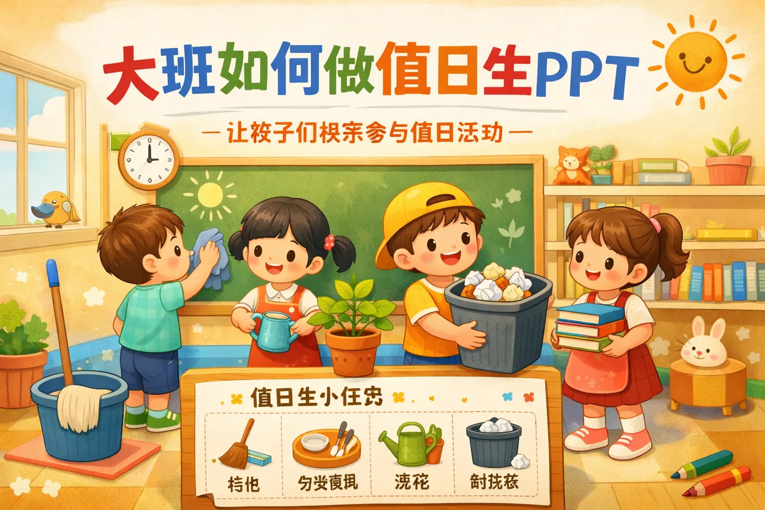 大班如何做值日生ppt